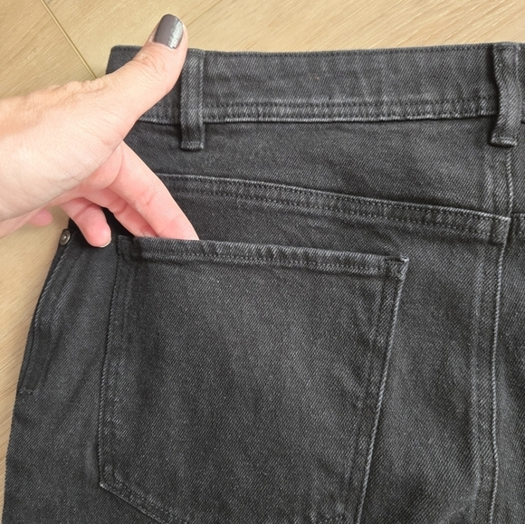 Style & Co Women's 10 Black Straight Leg Denim Blue Jeans EUC - Picture 12 of 12